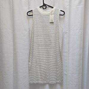 a new day Black and White Striped Mini Dress